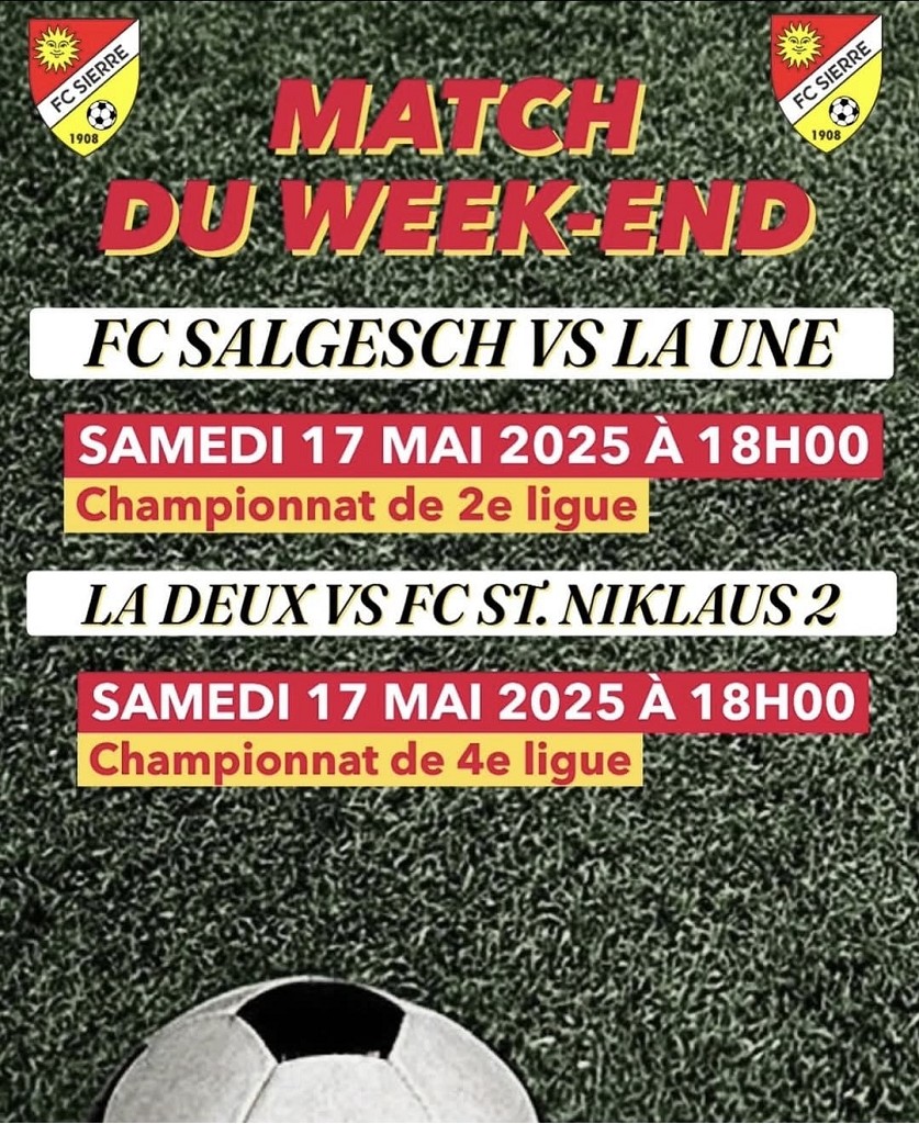Matchs du week-end des actifs