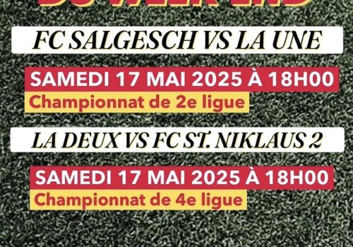 Matchs du week-end des actifs